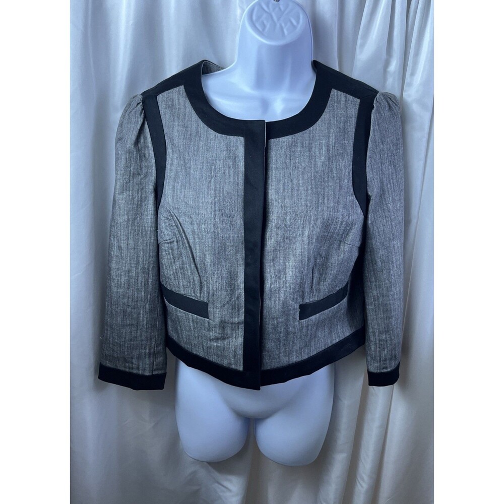 Worthington Women’s Cropped Gray Business Blazer Size S Professional Carrer